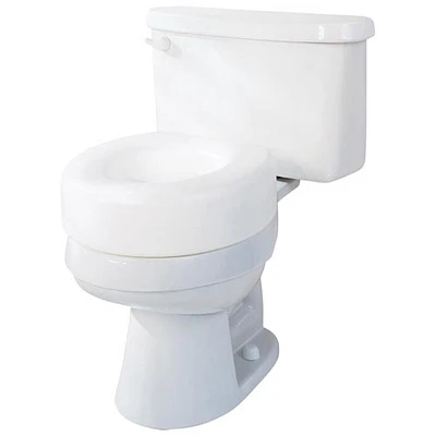 Siège de toilette surélevé de Medline - Blanc