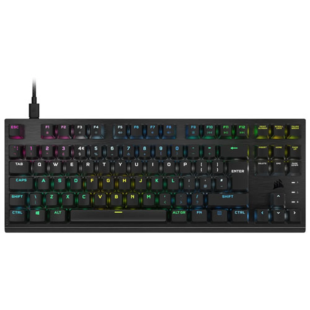 Clavier de jeu mécanique optique sans pavé numérique rétroéclairé RVB K60 PRO de Corsair