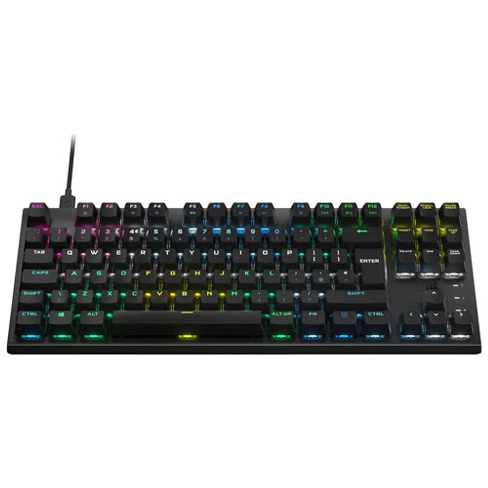 Clavier de jeu mécanique optique sans pavé numérique rétroéclairé RVB K60 PRO de Corsair