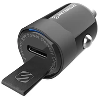 Mini chargeur d'auto USB 3.0 PD à recharge rapide de 30 W PowerVolt de Scosche (2023) - Noir