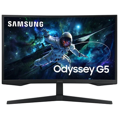 Moniteur de jeu FreeSync DEL incurvé VA QHD 165 Hz 32 po Odyssey G5 de Samsung avec temps de réponse 1 ms gris à gris (LS32CG550ENXZA) - Noir