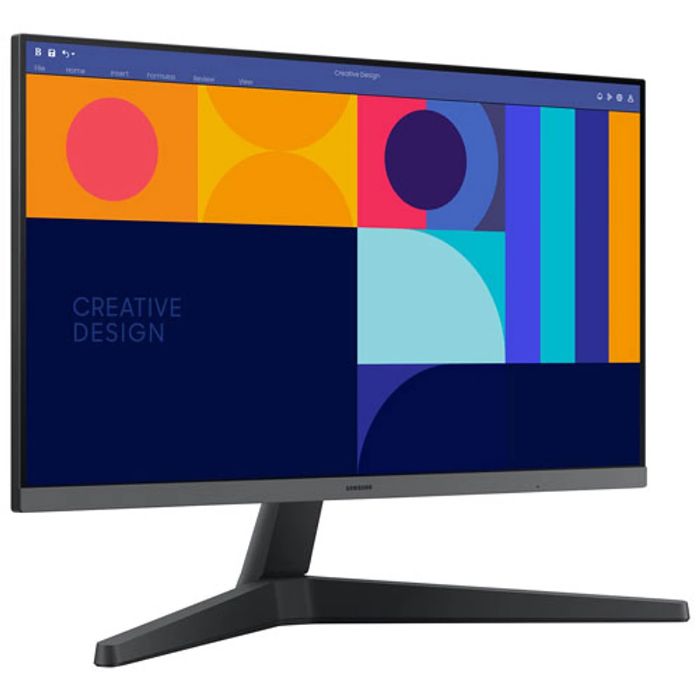 Moniteur FreeSync DEL IPS 100 Hz 24 po de Samsung avec temps de réponse de 4 ms gris à gris (LS24C330GANXZA) - Noir