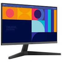 Moniteur FreeSync DEL IPS 100 Hz 24 po de Samsung avec temps de réponse de 4 ms gris à gris (LS24C330GANXZA) - Noir