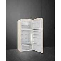 Smeg Retro 32" 19.2 Cu. Ft. Top Freezer Refrigerator with Ice Dispenser (FAB50URCR3) - Cream