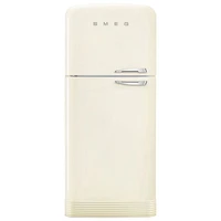 Smeg Retro 32" 19.2 Cu. Ft. Top Freezer Refrigerator with Ice Dispenser (FAB50ULCR3) - Cream