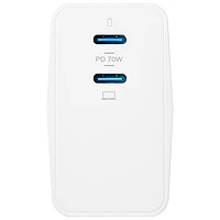 Insignia Dual Port 70W USB-C Wall Charger - White