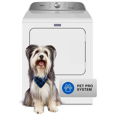 Boîte ouverte - Sécheuse électrique de 7 pi³ de Maytag (YMED6500MW) - Blanc