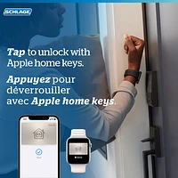 Serrure intelligente à pêne dormant Wi-Fi Encode Plus de Schlage - Nickel satiné