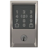 Serrure intelligente à pêne dormant Wi-Fi Encode Plus de Schlage - Nickel satiné