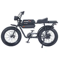 Gotyger EarthRider Fat Tire Electric Cargo Bike (500W Motor/ Up to 45km Battery Range) - Black