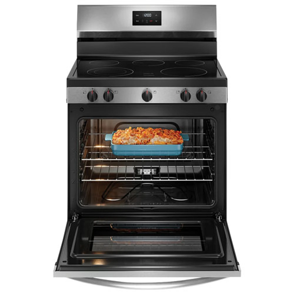 Cuisinière électrique autonome à 5 éléments de 5,3 pi³ et 30 po de Frigidaire (FCRE305CBS) - Inox