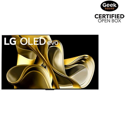 Boîte ouverte - Téléviseur intelligent webOS23 HDR DELO UHD 4K de 77 po evo M3 de LG (OLED77M3PUA) - 2023 - Argenté satiné