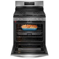 Frigidaire Gallery 30" 5.1 Cu. Ft. True Convection Freestanding Gas Air Fry Range (GCRG3060BF) - SS