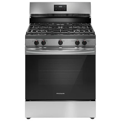 Frigidaire 30" 5.1 Cu. Ft. 5-Burner Freestanding Gas Range (FCRG3052BS) - Stainless Steel