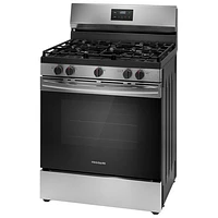 Frigidaire 30" 5.1 Cu. Ft. 5-Burner Freestanding Gas Range (FCRG3052BS) - Stainless Steel