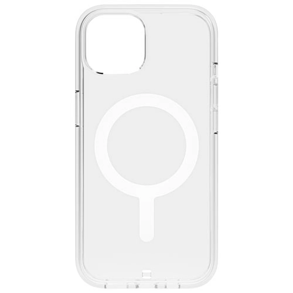 Étui rigide ajusté Carve de BodyGuardz avec MagSafe pour iPhone 15 - Transparent