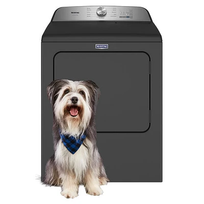 Boîte ouverte - Sécheuse électrique de 7,0 pi³ de Maytag (YMED6500MBK) - Ombre noire - Endommagé