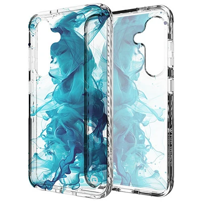 Étui rigide ajusté Topaz de CLCKR pour S24 - Bleu/Transparent