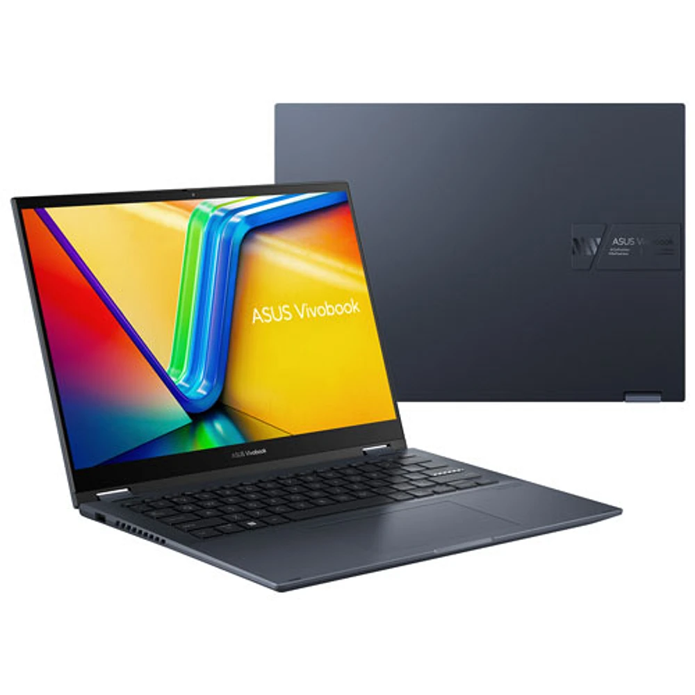 Portable 2-en-1 à écran tactile de 14 po Vivobook 14 Flip d'ASUS - Bleu calme (Core i7-13700H d'Intel/RAM 16 Go/SSD 1 To)