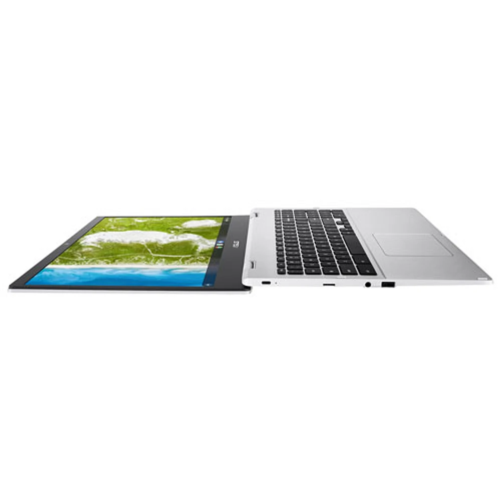 Chromebook de 15,6 po CX1 d'ASUS - Argenté transparent (Celeron N4500 d'Intel/64 Go/RAM 8 Go/ChromeOS)