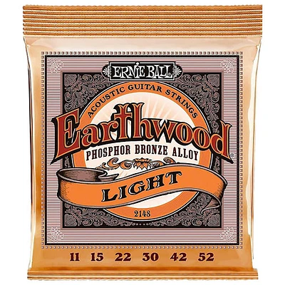 Ernie Ball Earthwood 0.011 - 0.052 Phosphor Bronze Alloy Acoustic Guitar String (P02148)