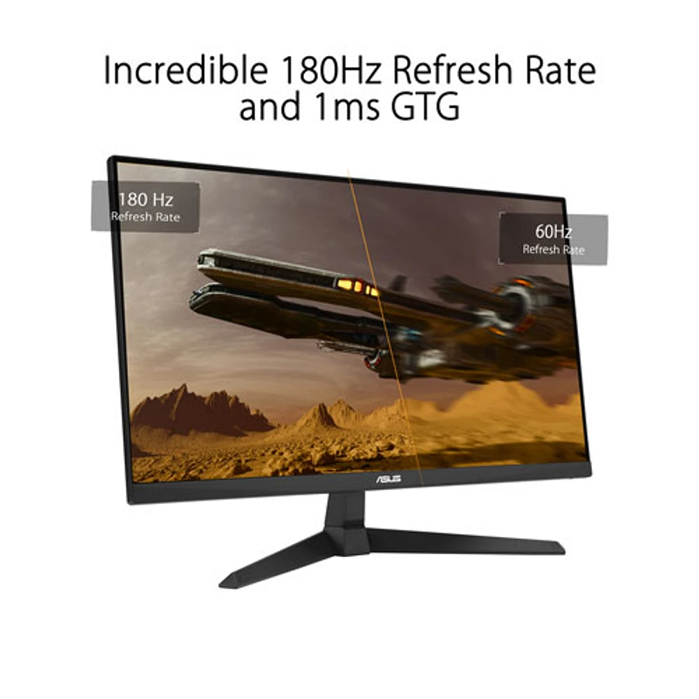 Moniteur de jeu G-Sync FreeSync DEL IPS HD intégrale 180 Hz de 27 po TUF d'ASUS avec temps de réponse de 1 ms gris à gris (VG279Q3A)