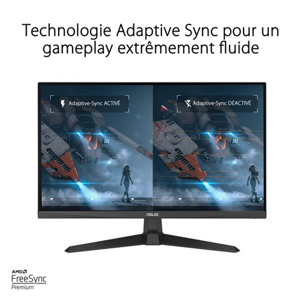 Moniteur de jeu DEL IPS HD intégrale 180 Hz de 23,8 po TUF d'ASUS avec temps de réponse de 1 ms gris à gris (VG249Q3A)