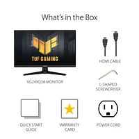Moniteur de jeu DEL IPS HD intégrale 180 Hz de 23,8 po TUF d'ASUS avec temps de réponse de 1 ms gris à gris (VG249Q3A)