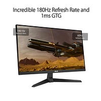 Moniteur de jeu DEL IPS HD intégrale 180 Hz de 23,8 po TUF d'ASUS avec temps de réponse de 1 ms gris à gris (VG249Q3A)
