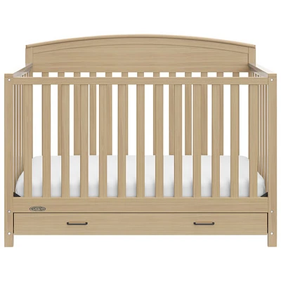 Lit de bébé transformable 5-en-1 Benton de Graco avec tiroir - Bois flotté