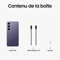 Galaxy S24 de 128 Go de Samsung - Violet cobalt - Déverrouillé