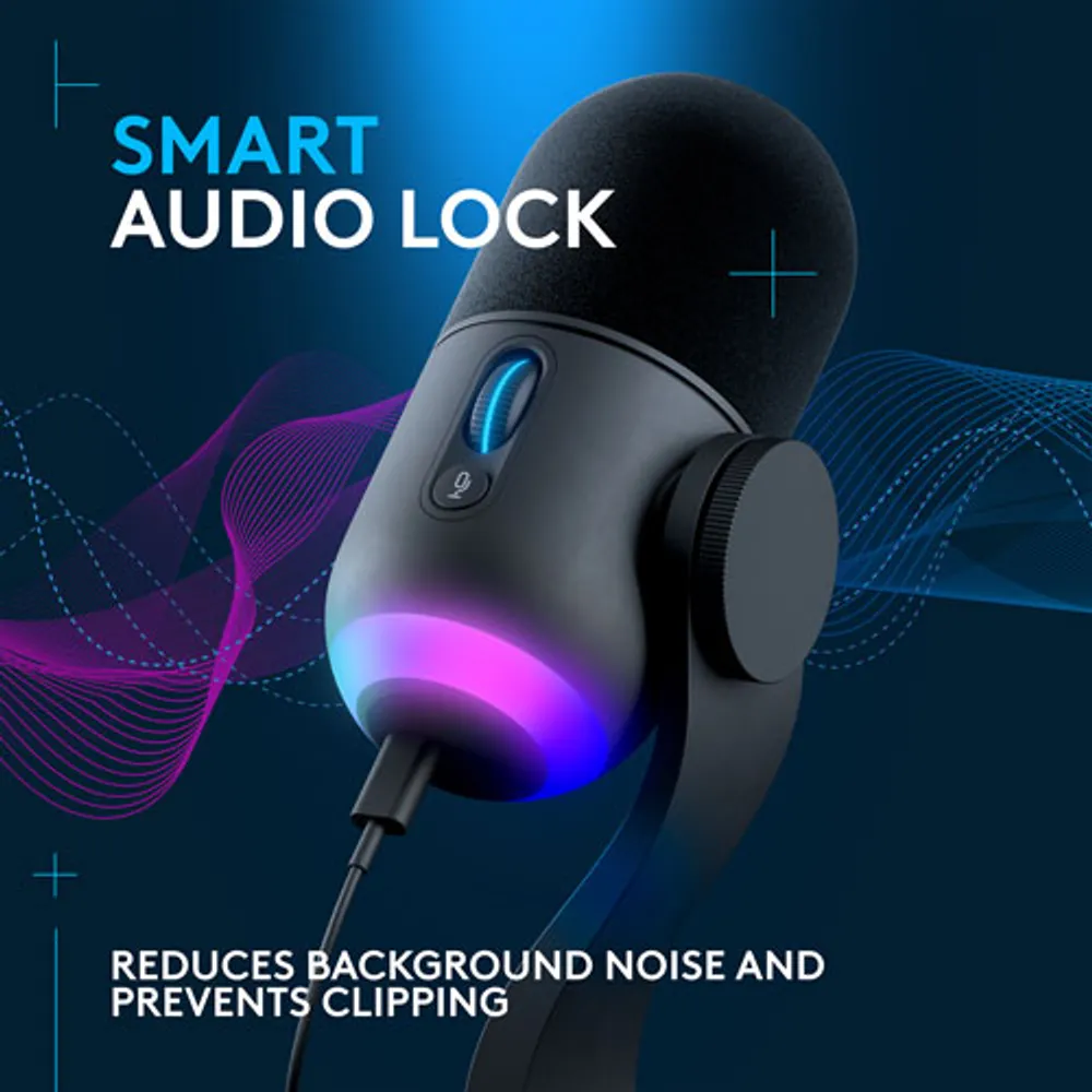Logitech G Yeticaster GX Dynamic Supercardioid Gaming LIGHTSYNC RGB Gaming Microphone & Boom Arm Bundle - Only at Best Buy