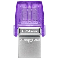 Kingston DataTraveler microDuo 3C 1 256GB USB 3.2 Flash Drive