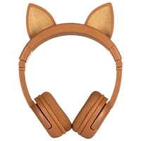 Casque d'écoute Bluetooth BuddyPhones PlayEars+d'Onanoff - Renard brun