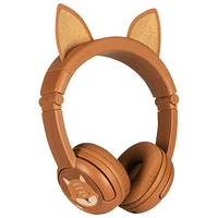 Casque d'écoute Bluetooth BuddyPhones PlayEars+d'Onanoff - Renard brun