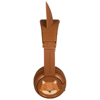 Casque d'écoute Bluetooth BuddyPhones PlayEars+d'Onanoff - Renard brun
