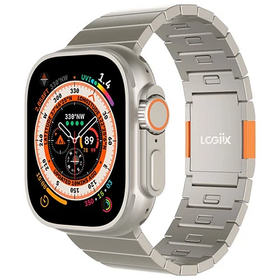 LOGiiX Aluminum Watch Band for Apple Watch Ultra 42/44/45/49mm - Titanium