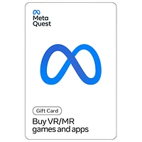 Carte-cadeau Meta Quest - 30 $ - Téléchargement