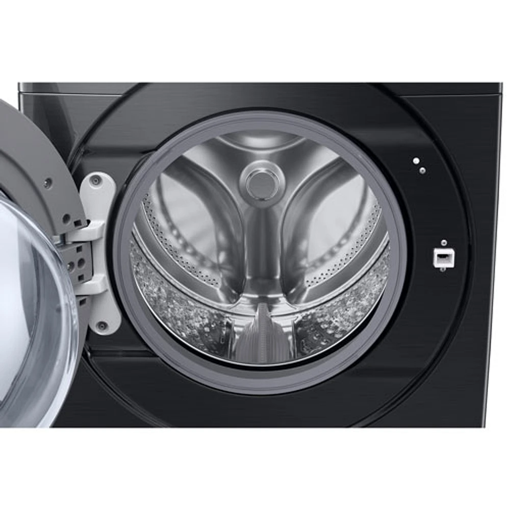 Samsung 5.8 Cu. Ft. High Efficiency Front Load Steam Washer (WF50BG8300AVUS) - Black Stainless Steel