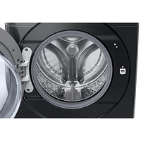 Samsung 5.8 Cu. Ft. High Efficiency Front Load Steam Washer (WF50BG8300AVUS) - Black Stainless Steel