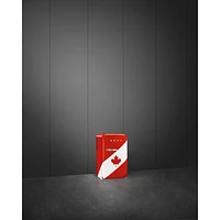 Smeg 16" 1.5 Cu. Ft. Under the Counter Refrigerator with LED Lighting (FAB5URDCA3) - Canada Flag - Only at Best Buy