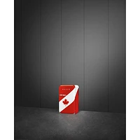 Smeg 16" 1.5 Cu. Ft. Under the Counter Refrigerator with LED Lighting (FAB5URDCA3) - Canada Flag - Only at Best Buy