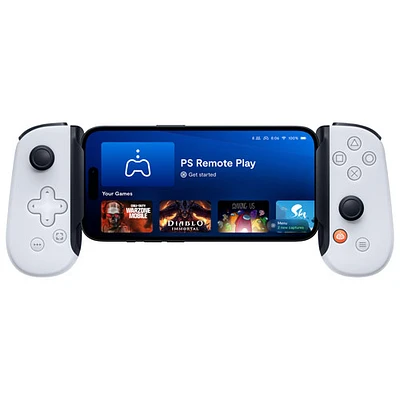 Manette de jeu Backbone One édition PlayStation pour Android et iPhone série 15 - Blanc