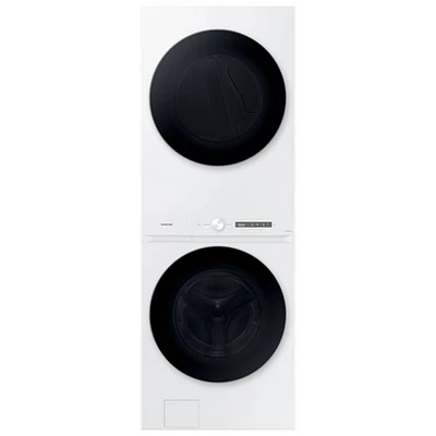 Duo laveuse électrique de 5,3 pi³ et sécheuse de 7,6 pi³ de Samsung (WH46DBH550EWAC) - Blanc - Exclusivité de Best Buy