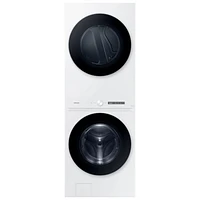 Samsung 5.3 Cu. Ft. Electric Washer & 7.6 Cu. Ft. Dryer Laundry Hub (WH46DBH550EWAC) - White - Only at Best Buy