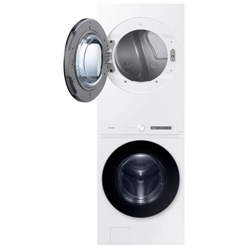 Samsung 5.3 Cu. Ft. Electric Washer & 7.6 Cu. Ft. Dryer Laundry Hub (WH46DBH550EWAC) - White - Only at Best Buy