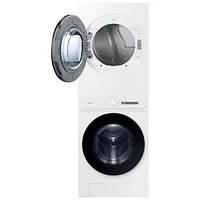 Samsung 5.3 Cu. Ft. Electric Washer & 7.6 Cu. Ft. Dryer Laundry Hub (WH46DBH550EWAC) - White - Only at Best Buy