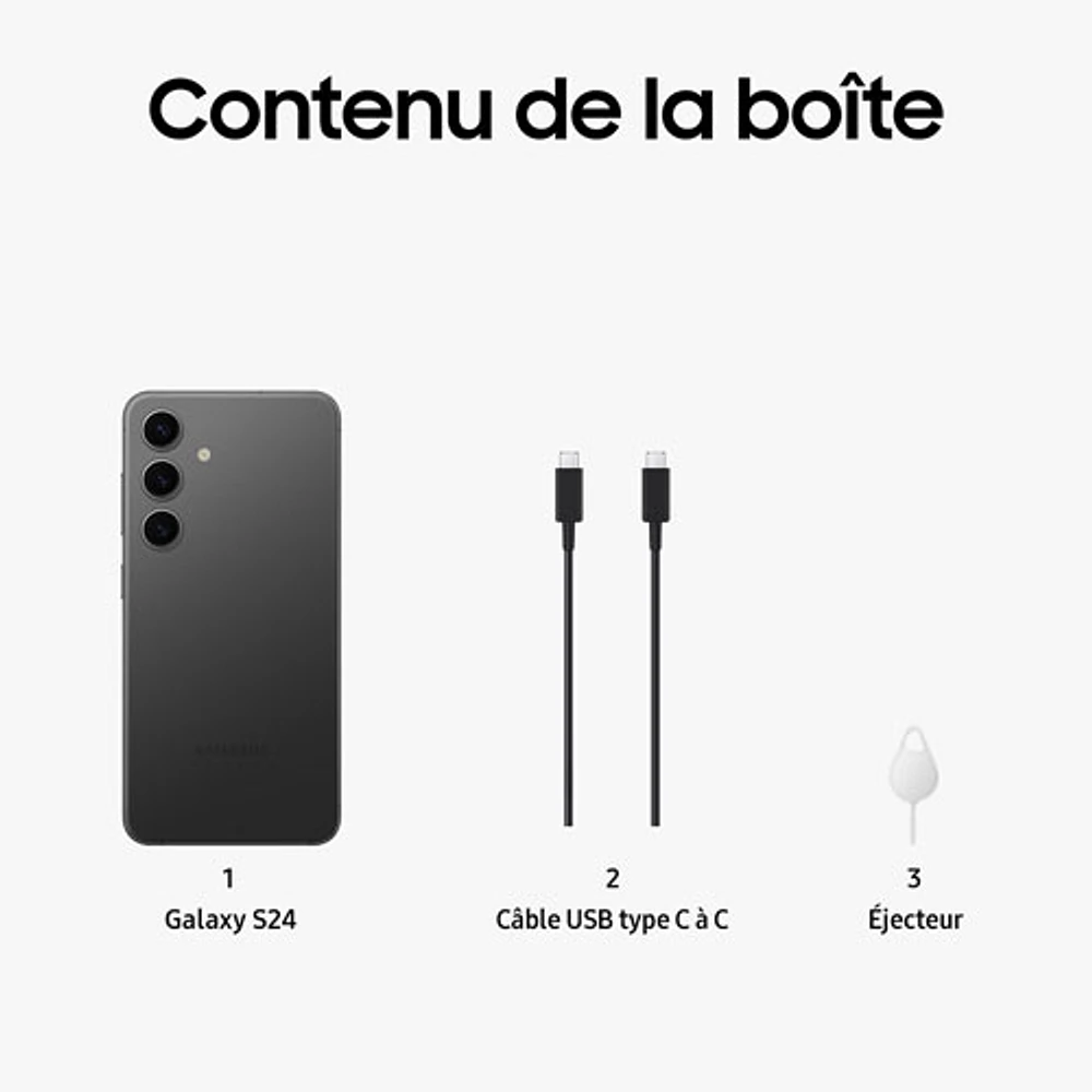 Galaxy S24 de 128 Go de Samsung - Noir onyx - Déverrouillé
