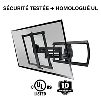 SANUS Elite 42"-90" Advanced Full-Motion 4D + Shift TV Wall Mount