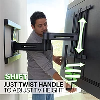 SANUS Elite 42"-90" Advanced Full-Motion 4D + Shift TV Wall Mount